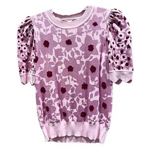 Kate Spade Pink and Purple Floral Sweater